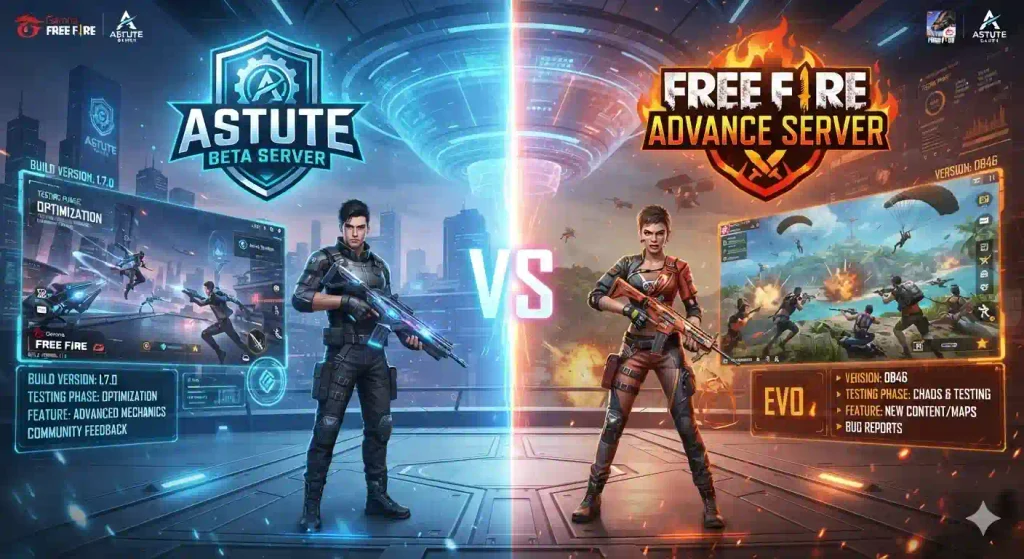 Astute Beta Server vs Free Fire Advance Server [Key differences]