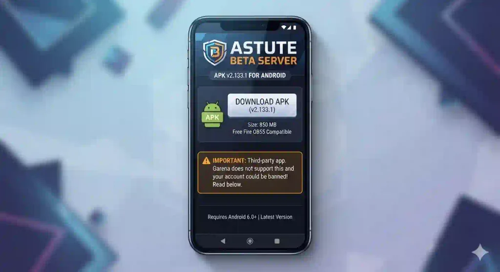 a visual representing the apk astute beta server v2.1331 latest version